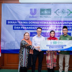 LAZISNU PBNU Terima Rp 1,5 M Dana Kemanusiaan dari Unilever