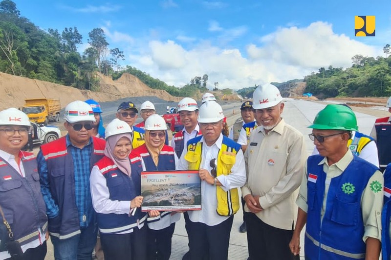 Pementerian PUPR Targetkan Jalan Tol Padang - Sicincin Fungsional Juli 2024. (Dok. PUPR)