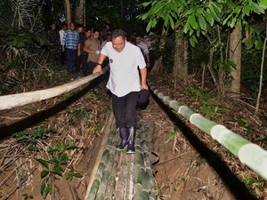 Pj Gubernur Sulsel Tempuh Medan Terjal demi Masifkan Budi Daya Pisang