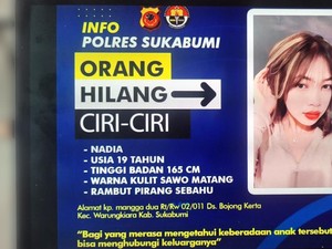 Gadis Berambut Pirang Asal Sukabumi Hilang Usai Pamit ke Rumah Teman