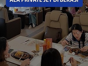 Merasakan Sensasi Makan Steak di Resto ala Private Jet