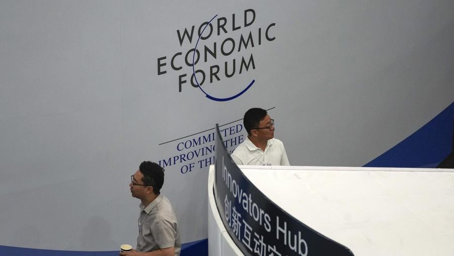 World Economic Forum. (AP Photo/Andy Wong)
