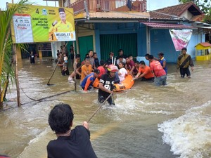 Hujan Deras 3 Jam Guyur Prabumulih, Sejumlah Kecamatan Banjir