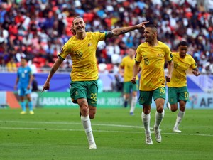 Hasil Piala Asia: Australia Sikat India 2-0