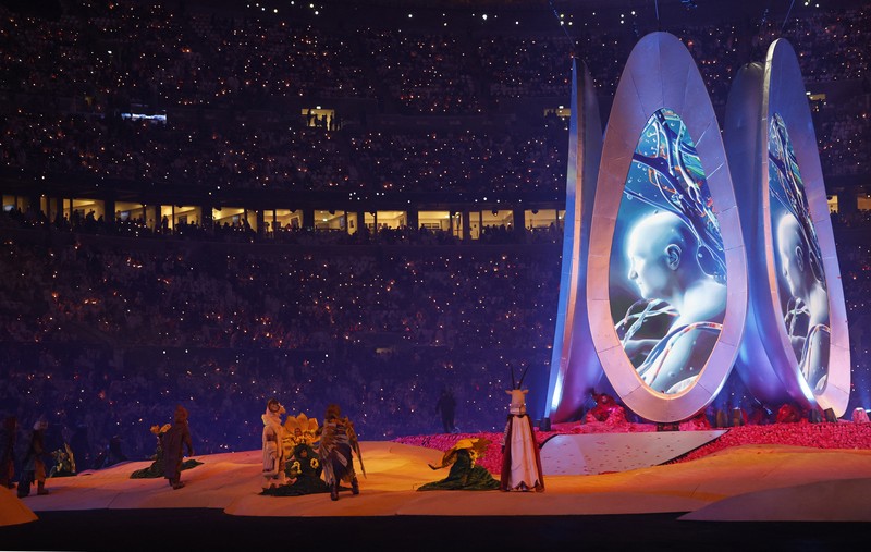 Pembukaan gelaran Piala Asia 2023 di Lusail Stadium, Lusail, Qatar pada Jumat (12/1/2024). (REUTERS/Ibraheem Al Omari) Pembukaan gelaran Piala Asia 2023 di Lusail Stadium, Lusail, Qatar pada Jumat (12/1/2024). (REUTERS/Ibraheem Al Omari)