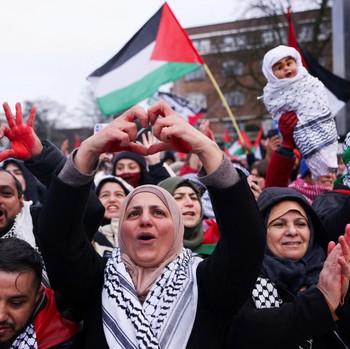 Demo Besar-Besaran 100 Hari Perang Gaza, Kedubes AS Digeruduk