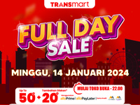 Transmart Full Day Sale Hadir Lagi Besok, Pesta Diskon 50% + 20%!