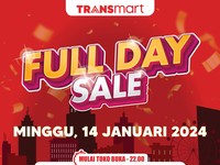 Transmart Full Day Sale Dimulai, Pesta Diskon 50% + 20%!