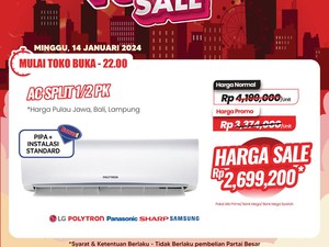 Mumpung Lagi Diskon! Beli AC di Transmart Full Day Sale Hemat Rp 1,49 Jutaan