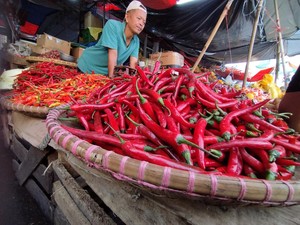 Harga Cabai di Palembang Turun Drastis, Bawang Fluktuatif