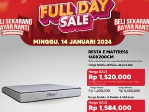 Dijamin Murah! Beli Kasur di Transmart Full Day Sale Hemat Rp 7,9 Jutaan