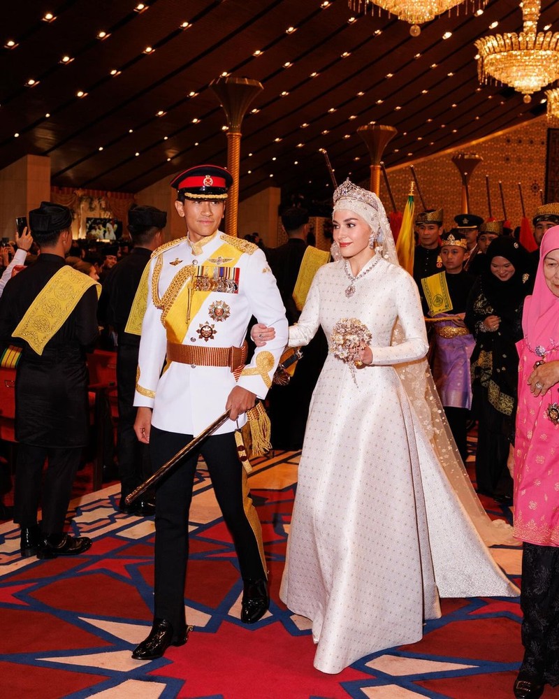 Acara resepsi pernikahan Pangeran Mateen dan Anisha Isa-Kalebic. (Dok. rtbgo.bn)