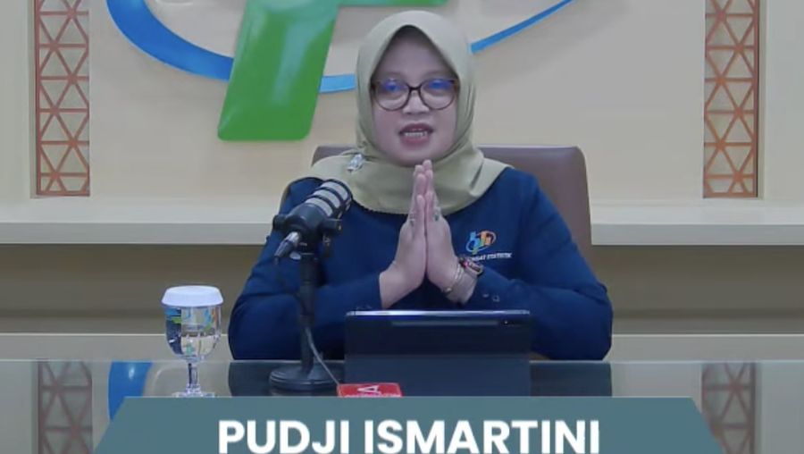 Deputi Bidang Statistik Distribusi dan Jasa BPS, Pudji Ismartini. (YouTube/BPS Statistics)