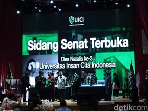 Hadiri Sidang Senat Terbuka UICI, JK Bicara Cita-cita Mencerdaskan Bangsa
