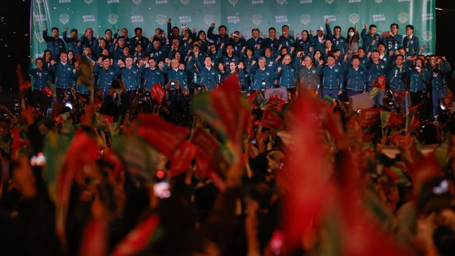 Lai Ching Te berhasil memenangkan pemilihan Presiden Taiwan. (REUTERS/Carlos Garcia Rawlins)