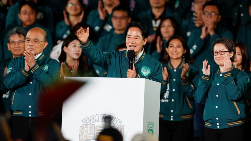 Lai Ching Te berhasil memenangkan pemilihan Presiden Taiwan. (REUTERS/Carlos Garcia Rawlins)