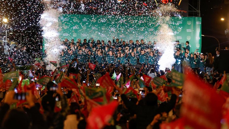 Lai Ching Te berhasil memenangkan pemilihan Presiden Taiwan. (REUTERS/Carlos Garcia Rawlins)