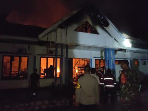 Kantor Dinas P2KBP3A Morowali Utara Kebakaran, Kerugian Capai Rp 1 Miliar