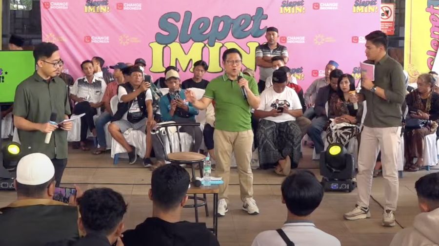 Muhaimin Iskandar saat menghadiri acara Slepet Imin di Probolinggo. (YouTube/Muhaimin Iskandar)