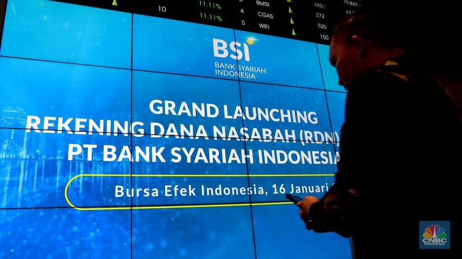 BSI, Rekening Dana Nasabah (RDN) Online, PT Bank Syariah Indonesia. (CNBC Indonesia/Muhammad Sabki)