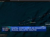 Video: Kapal Kontainer AS Dihantam Rudal Balistik Houthi
