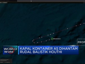 Video: Kapal Kontainer AS Dihantam Rudal Balistik Houthi