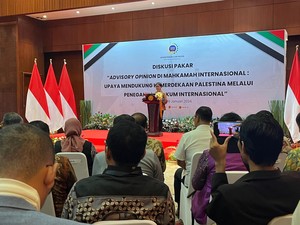 Menlu Diskusi Bareng Pakar Siapkan Advisory Opinion Dukung Palestina di ICJ