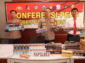4.247 Rokok Ilegal di Parimo Sulteng Disita Polisi, Penjual Ditangkap