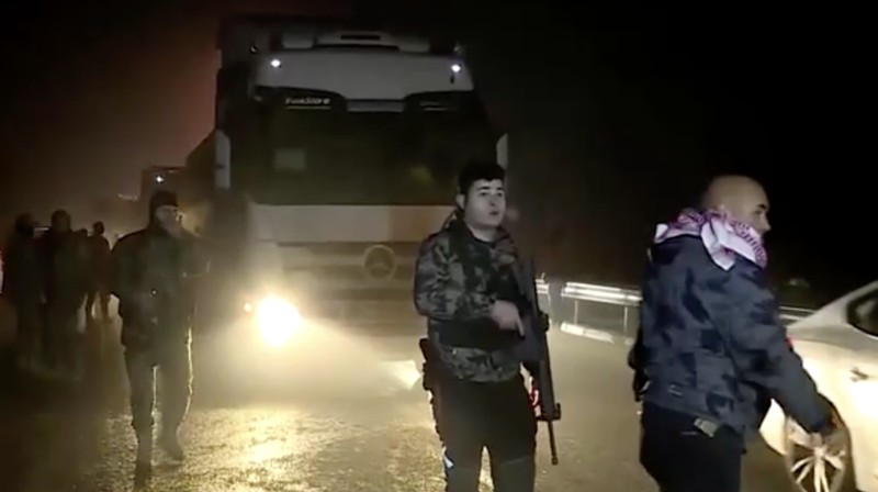 Suasana pasca serangan rudal Pengawal Iran di Erbil, Irak, Selasa (16/1/2024). (REUTRERS)