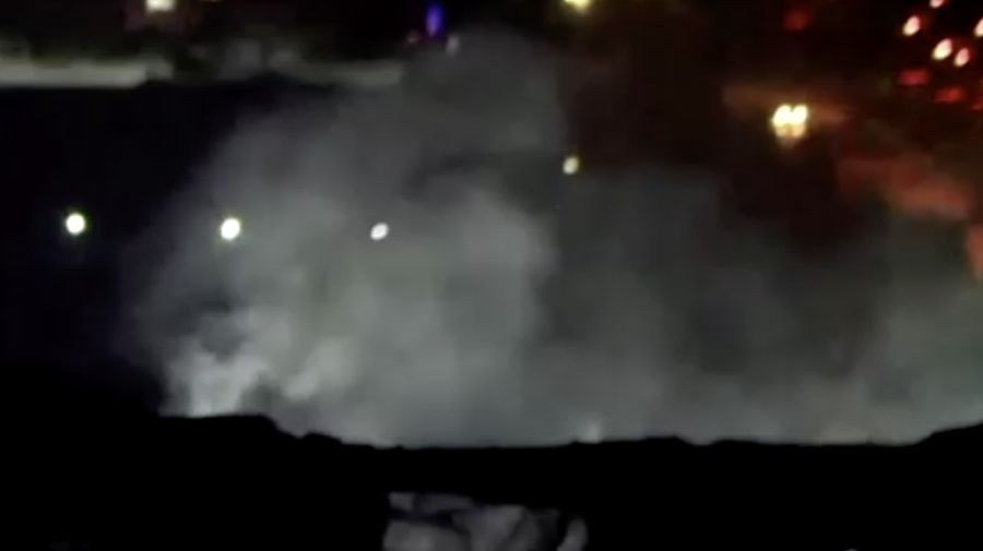Suasana pasca serangan rudal Pengawal Iran di Erbil, Irak, Selasa (16/1/2024). (REUTRERS)