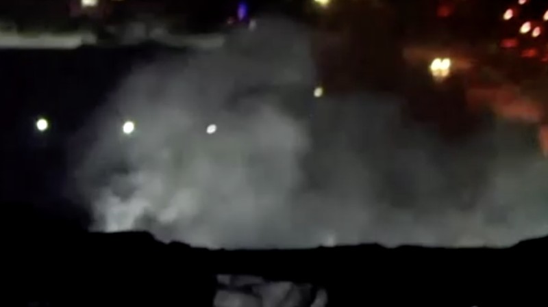 Suasana pasca serangan rudal Pengawal Iran di Erbil, Irak, Selasa (16/1/2024). (REUTRERS)
