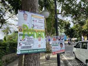 Sindiran KPU ke Parpol yang Pasang APK Dipaku di Jalanan Sukabumi