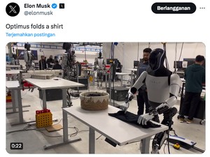 Ini Robot Optimus yang Bisa Lipat Baju dengan Mulus