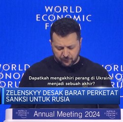 Video: Hadir di WEF Davos, Zelenskyy Kecam Putin