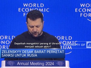 Video: Hadir di WEF Davos, Zelenskyy Kecam Putin