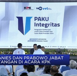 Video: Anies dan Prabowo Jabat Tangan di Acara KPK