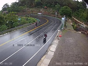 Lalin Jogja-Wonosari Pagi Ini Lancar meski Diguyur Hujan