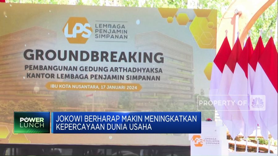 Jokowi Groundbreaking Gedung LPS di IKN