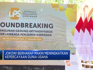 Video: Jokowi Groundbreaking Gedung LPS Arthadyaksa di IKN