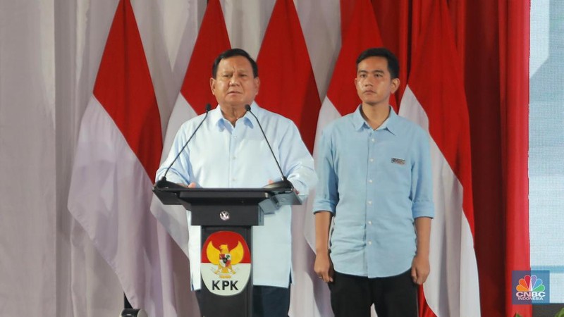 Dialog Paku Integritas capres-cawapres di KPK, Jakarta, Rabu (17/1/2024). (CNBC Indonesia/Muhammad Sabki)