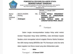 Beredar Surat ASN Dikerahkan Saat Istri Ganjar ke Manado, Pemprov Sulut Bantah