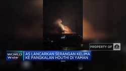 Video: AS Lancarkan Serangan Kelima ke Pangkalan Houthi