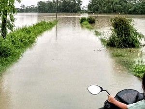 Banjir Genangi Akses Jalan di Tiga Desa Wilayah Ciemas Sukabumi