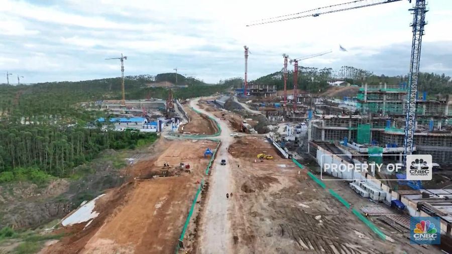 Kebut! Ini Suasana Pembangunan IKN Menuju Upacara 17 Agustus 2024