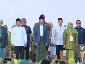 Presiden Jokowi Hadiri Harlah Ke-78 Muslimat NU di GBK