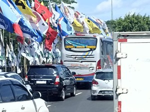 Ada Acara Muslimat NU di GBK, Lalin Macet sampai Depan Polda Metro Jaya