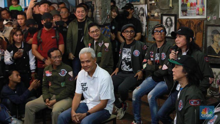 Slank Deklarasi Dukung Ganjar-Mahfud MD. (վ/Muhamad Sabki)