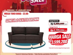 Cuma di Transmart Full Day Sale! Beli Sofa Empuk Diskon Rp 2 Jutaan