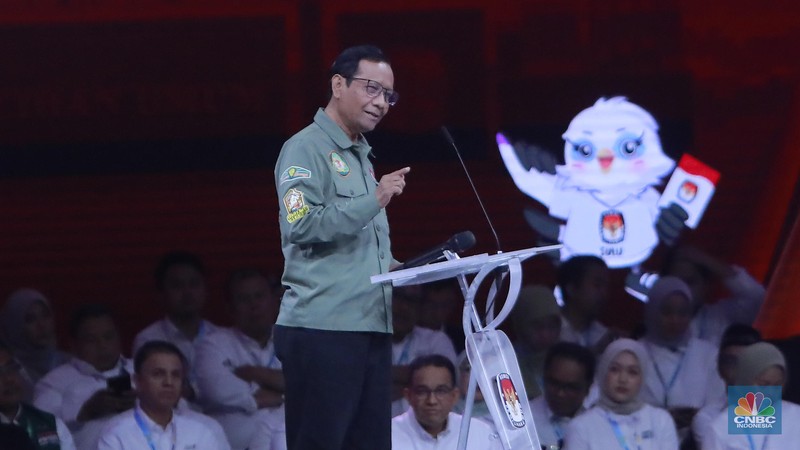 Cawapres no 2 Gibran Rakabuming Raka. (CNBC Indonesia/Muhamad Sabki)