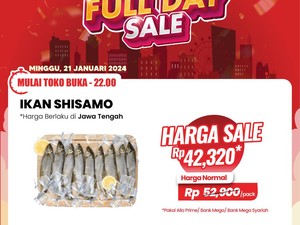 Ikan Shisamo Favorit Cipung Diskon di Transmart Full Day Sale, Jadi Segini